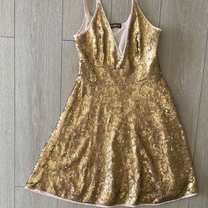 Twinset Golden payette summer dress